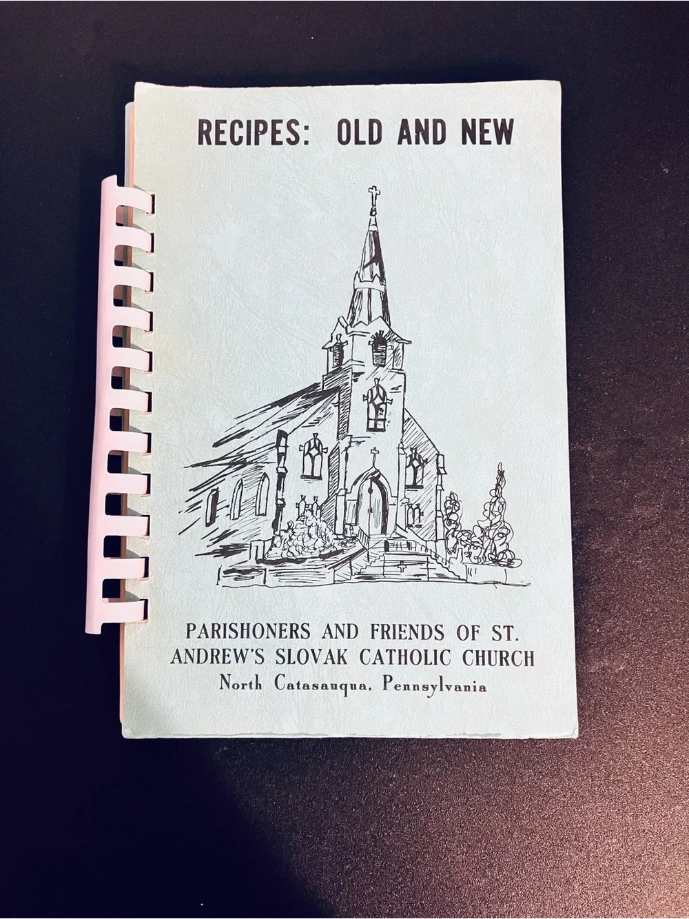 Pennsylvania Church Cookbook St Andrews Slovak Catholic Spiral Bound Vtg Book